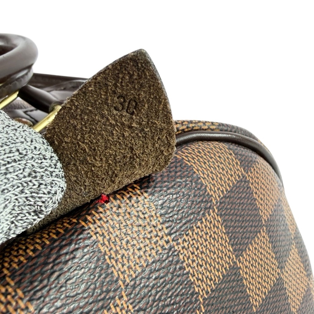 LOUIS VUITTON Brown Canvas Damier Ebene Speedy 30 Made in France - Picture 8 of 17